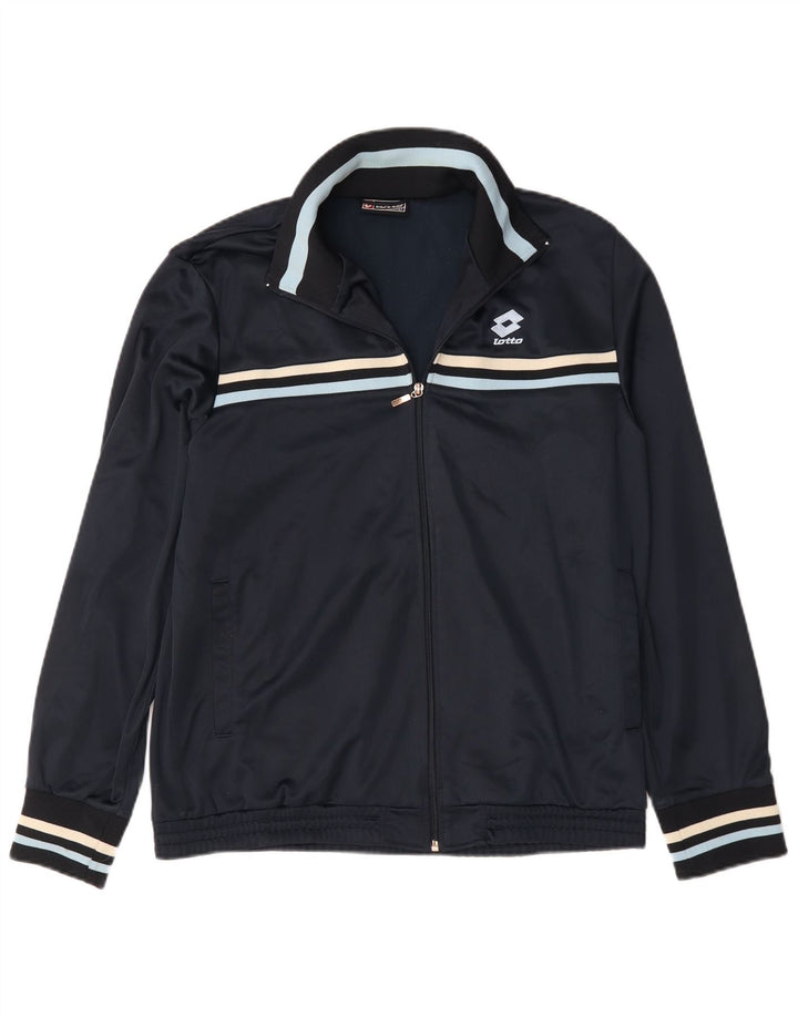 Lotto Γυναικεία αθλητική φόρμα Top Jacket UK 18 XL Navy Blue ριγέ πολυεστέρα