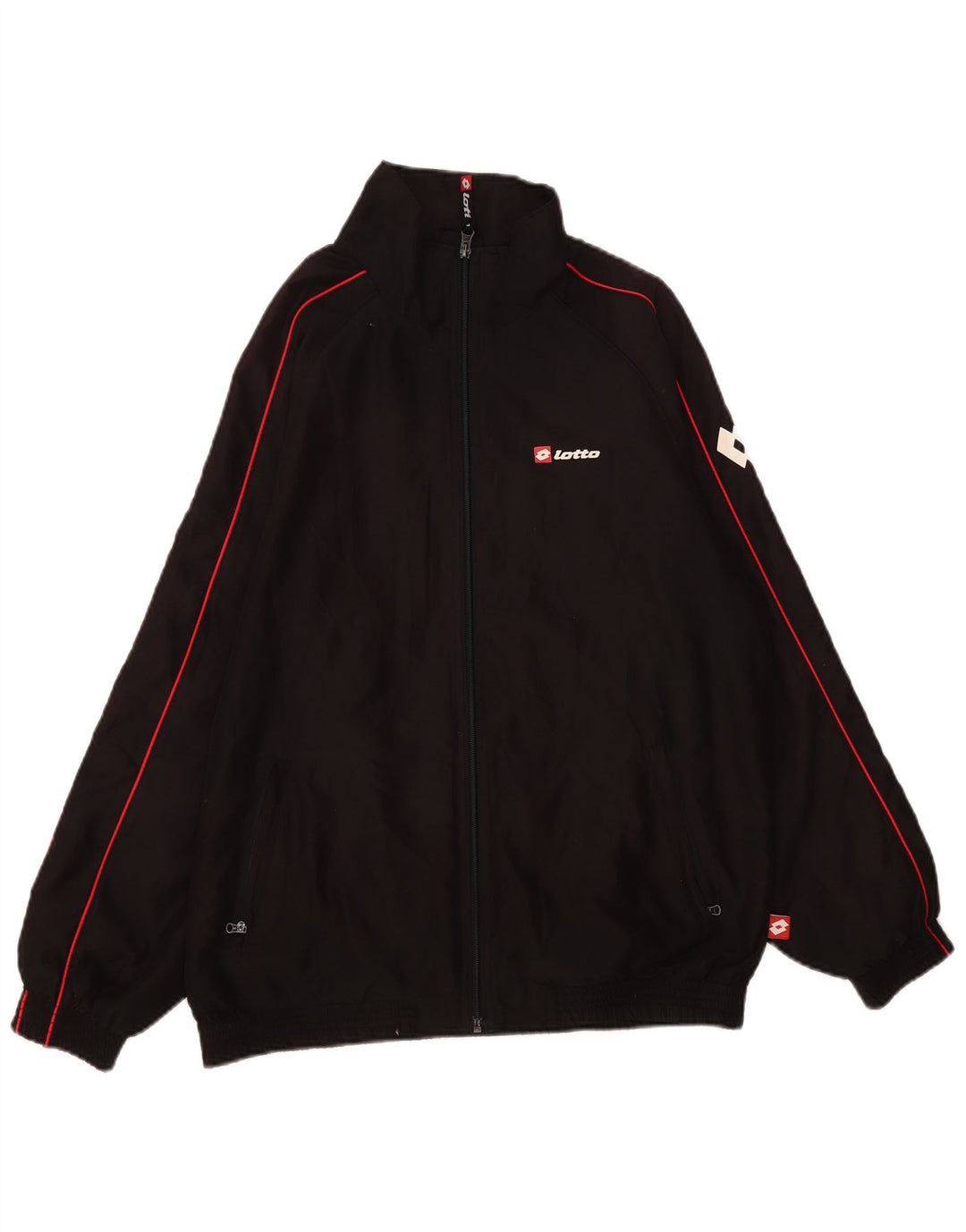 Ανδρική φόρμα Lotto Top Jacket Μεσαίο Μαύρο Πολυεστέρα