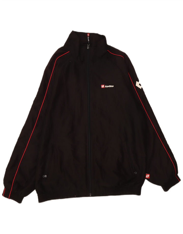 Ανδρική φόρμα Lotto Top Jacket Μεσαίο Μαύρο Πολυεστέρα
