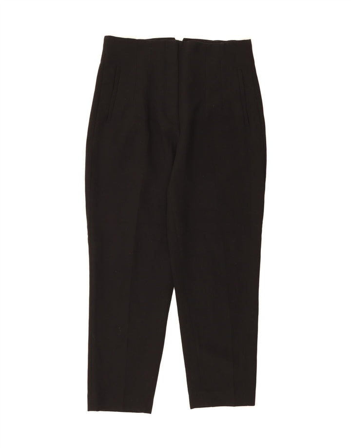 ZARA Womens Tapered Casual Trousers W30 L27 Black Polyester Vintage Zara and Second-Hand Zara from Messina Hembry 