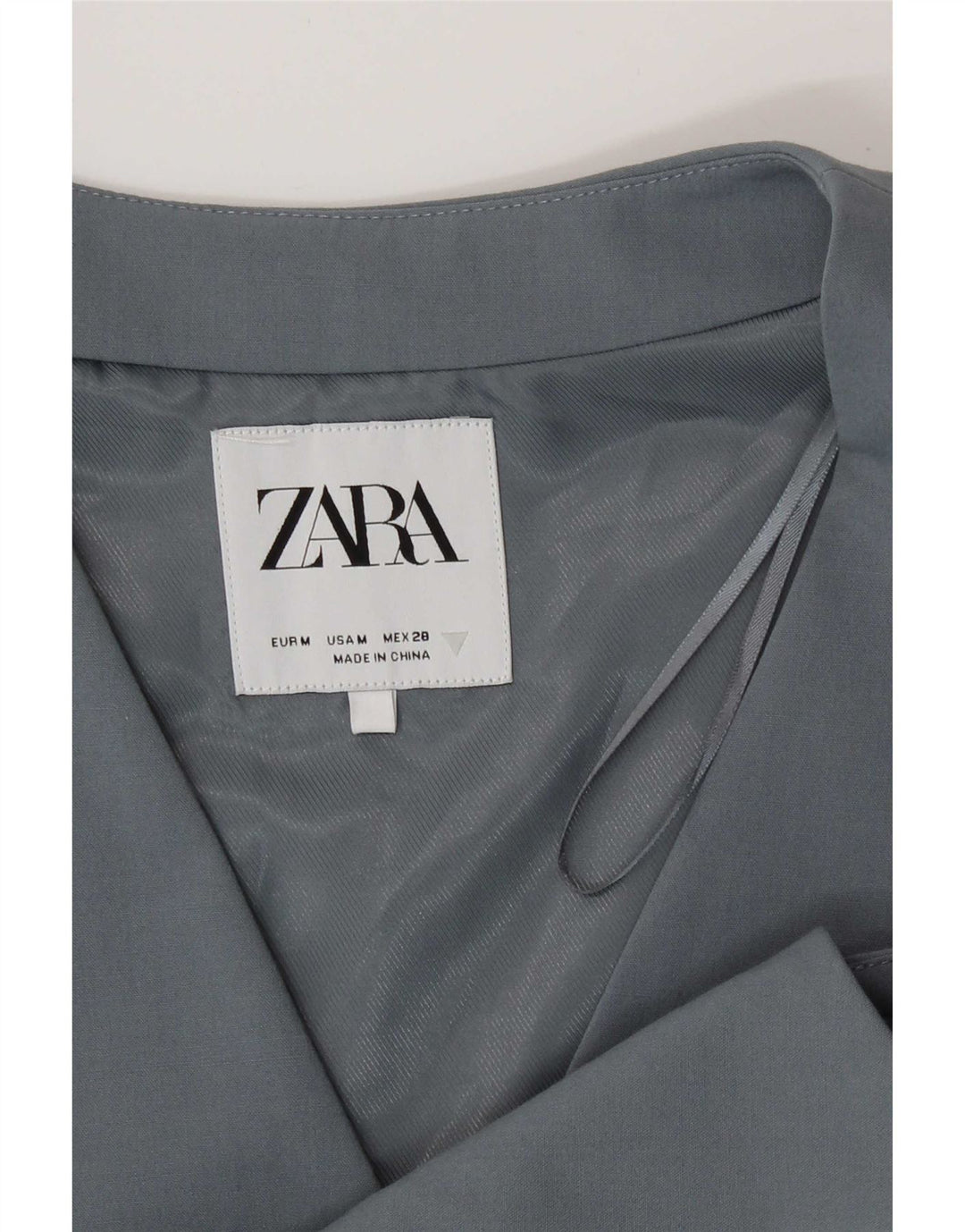 Zara Γυναικείο Γιλέκο UK 12 Medium Grey Polyester