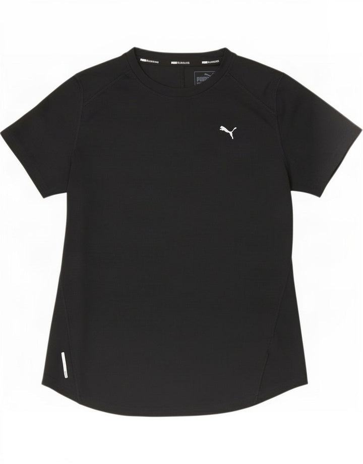 Puma Γυναικείο T-Shirt Top UK 14 Large Black Polyester