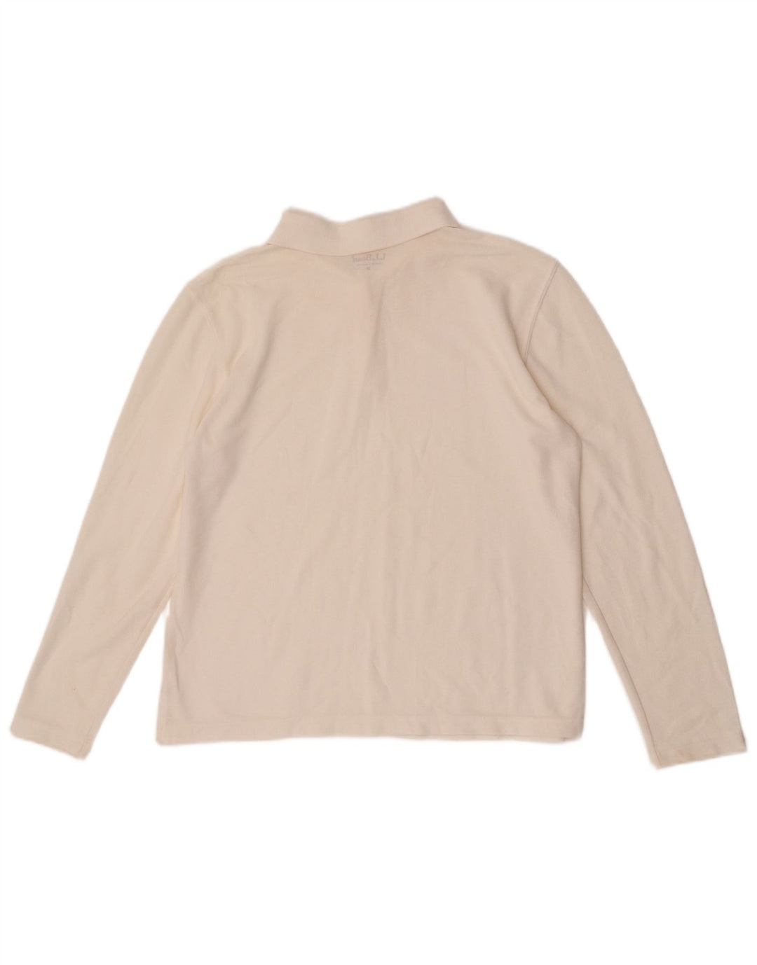 Γυναικείο μακρυμάνικο μπλουζάκι πόλο L.L.Bean UK 14 Medium White