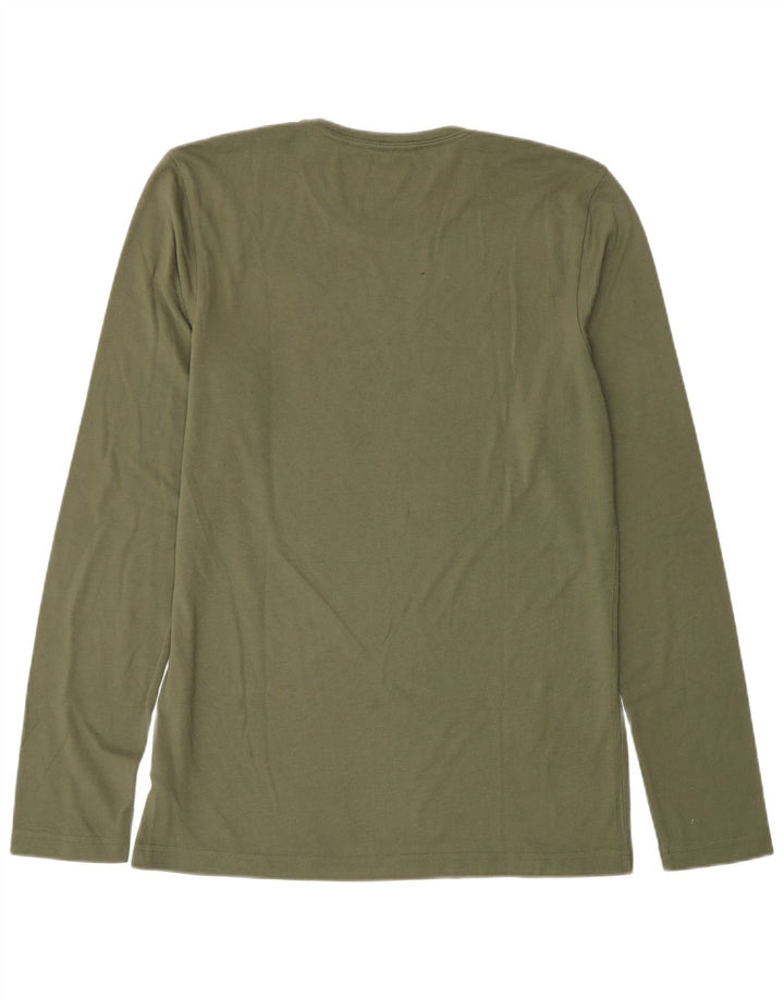 Ανδρικοί Ολυμπιακοί Αγώνες ADIDAS Top Long Sleeve UK 40/42 Medium Khaki Polyester