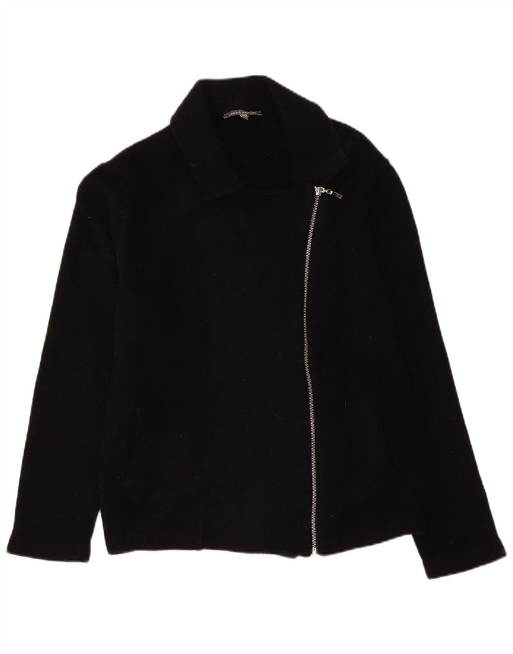 Laura Ashley Γυναικείο μπουφάν σακάκι με φερμουάρ UK 18 XL Black Lambswool
