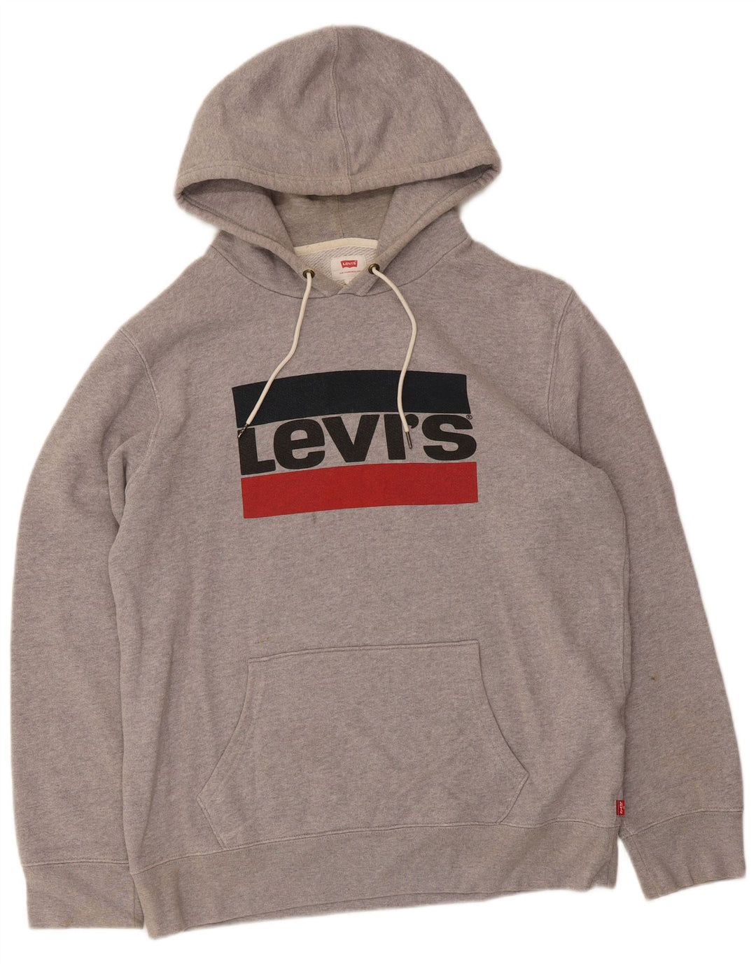 Ανδρικό γραφικό κουκούλα Levi's μεγάλο γκρι βαμβακερό