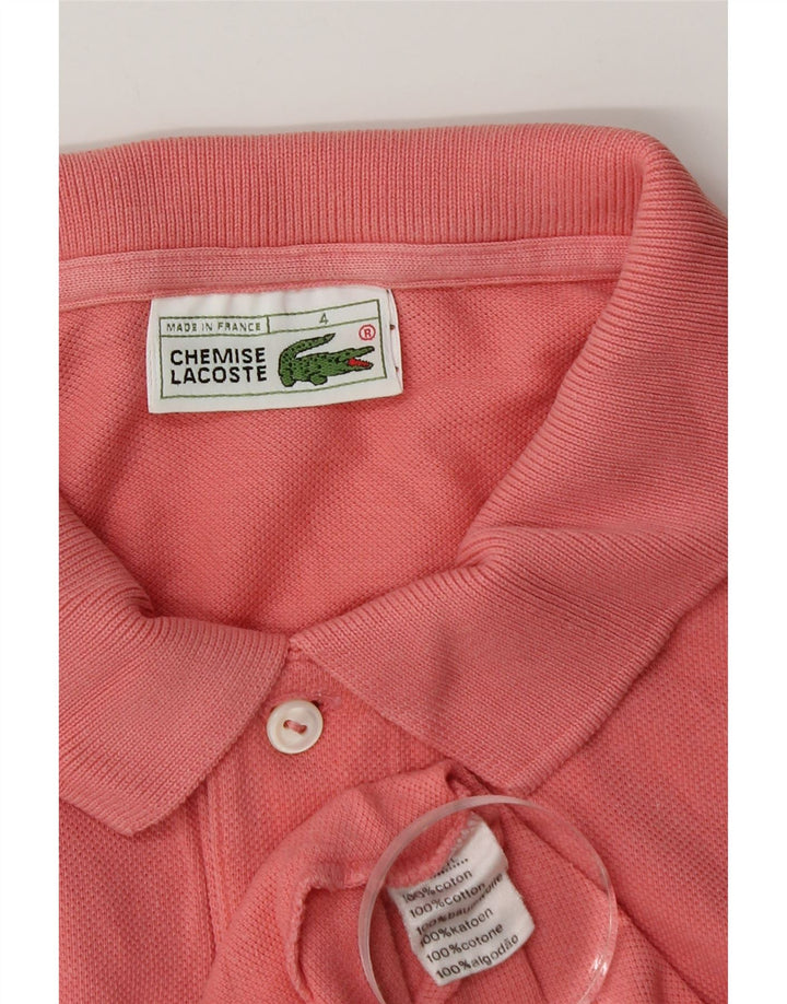 Ανδρικό πουκάμισο Polo Lacoste, Μέγεθος 4, Μεσαίο Ροζ Βαμβακερό