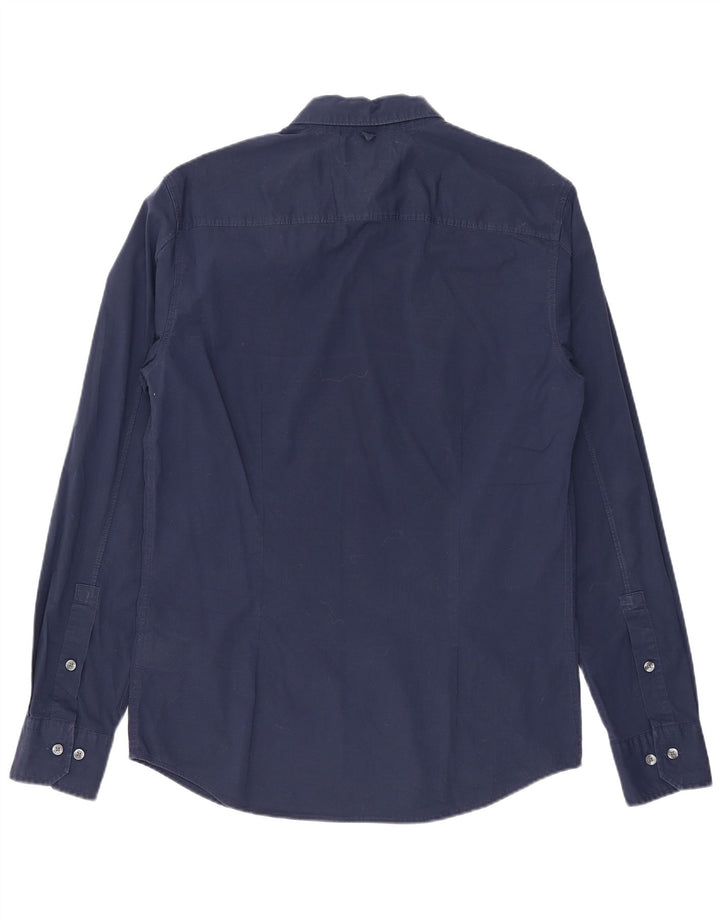 Ανδρικό πουκάμισο Tommy Hilfiger Slim Fit Βαμβακερό μεσαίο ναυτικό
