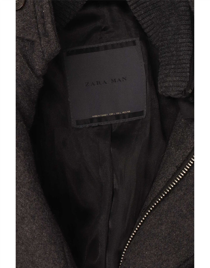 Zara Ανδρικό Πανωφόρι UK 40 Large Grey