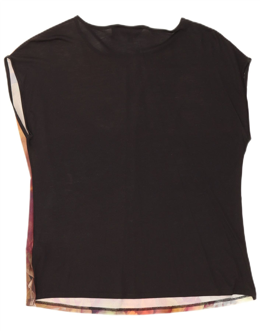 TED BAKER Γυναικεία Αμάνικη Μπλούζα Oversized Top Size 2 Small Black Floral