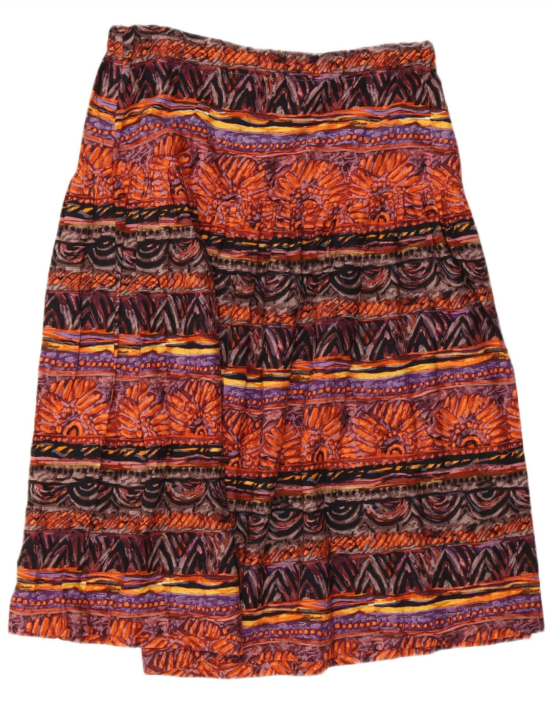 VINTAGE Γυναικεία αφηρημένη φούστα με σχέδιο IT 46 Μεγάλη W36 Πολύχρωμη