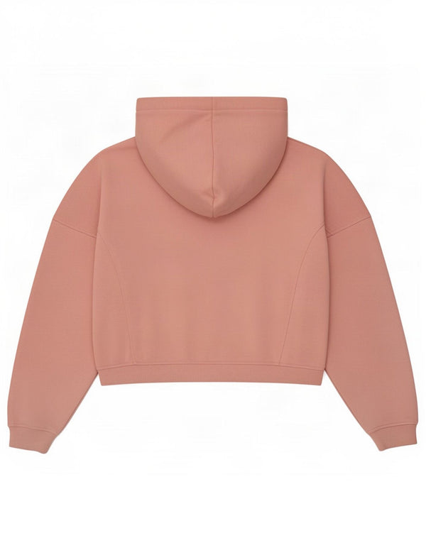 Jack Wills Γυναικείο πουλόβερ με φερμουάρ με κουκούλα UK 14 μεγάλο ροζ χρώμα