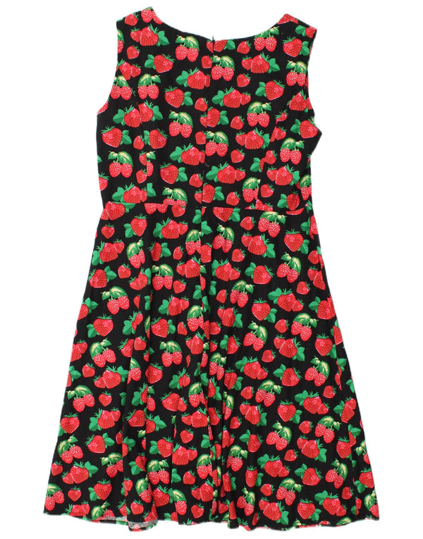 ZAFUL Womens Graphic Sleeveless A-Line Dress UK 14 Medium Black