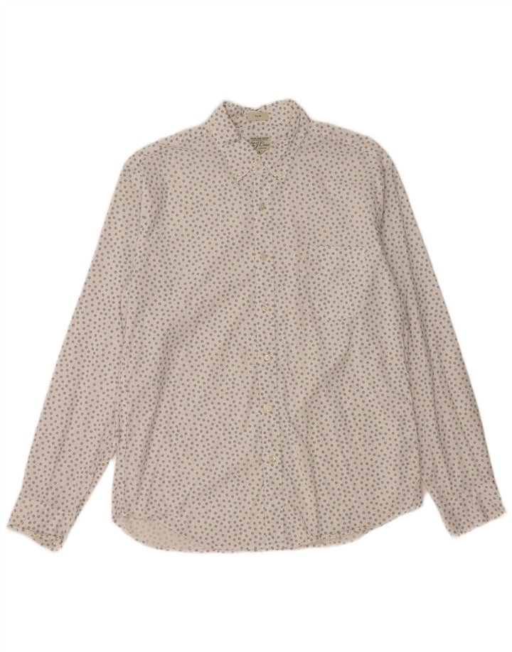 J. CREW Ανδρικό Slim Πουκάμισο Μεγάλο Λευκό Βαμβακερό φλοράλ