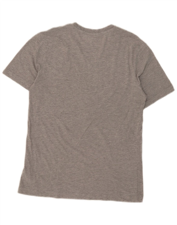 Chaps Γυναικείο T-Shirt Top UK 10 Small Grey Flecked Cotton