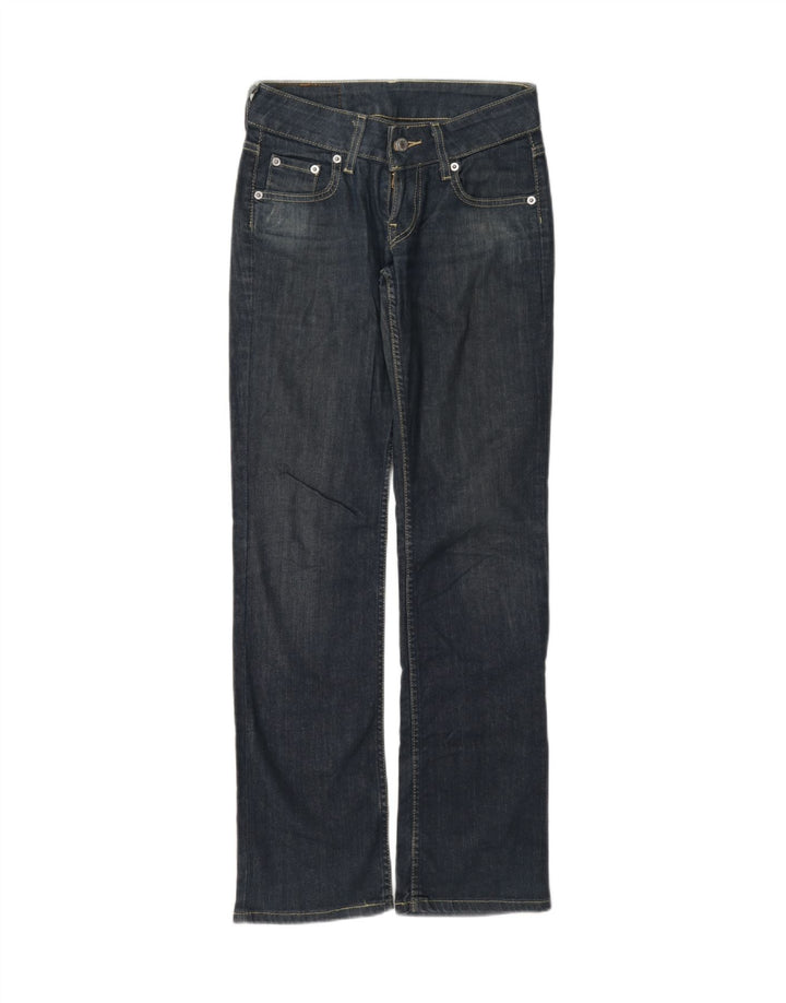 Γυναικείο τζιν Levi's Straight W26 L32 Navy Blue Cotton