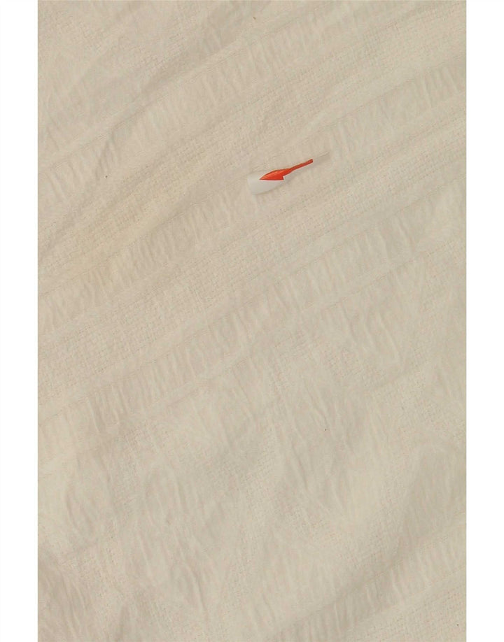 Zara Γυναικεία κοντομάνικη ζακέτα Oversized UK 14 Medium White