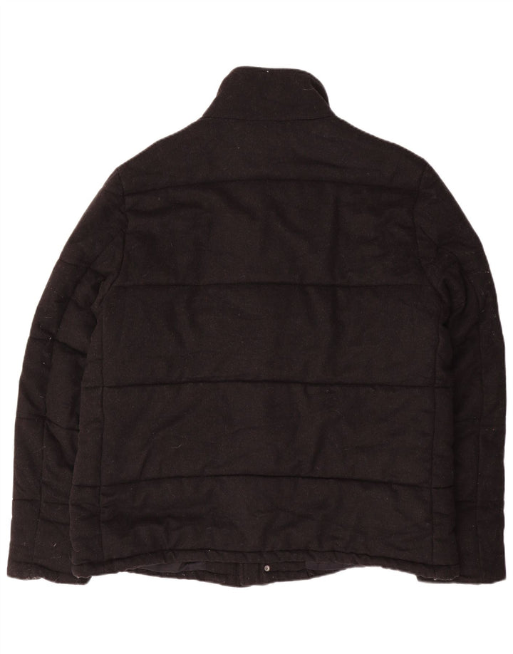 Ανδρικό μπουφάν Reiss με επένδυση UK 42 XL μαύρο μαλλί