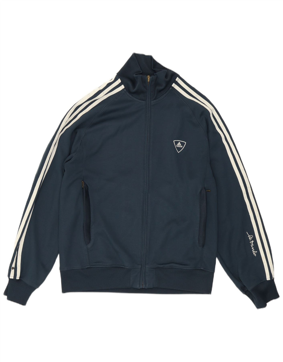 Ανδρική αθλητική φόρμα γραφικών Adidas Top Jacket Medium Navy Blue Polyester