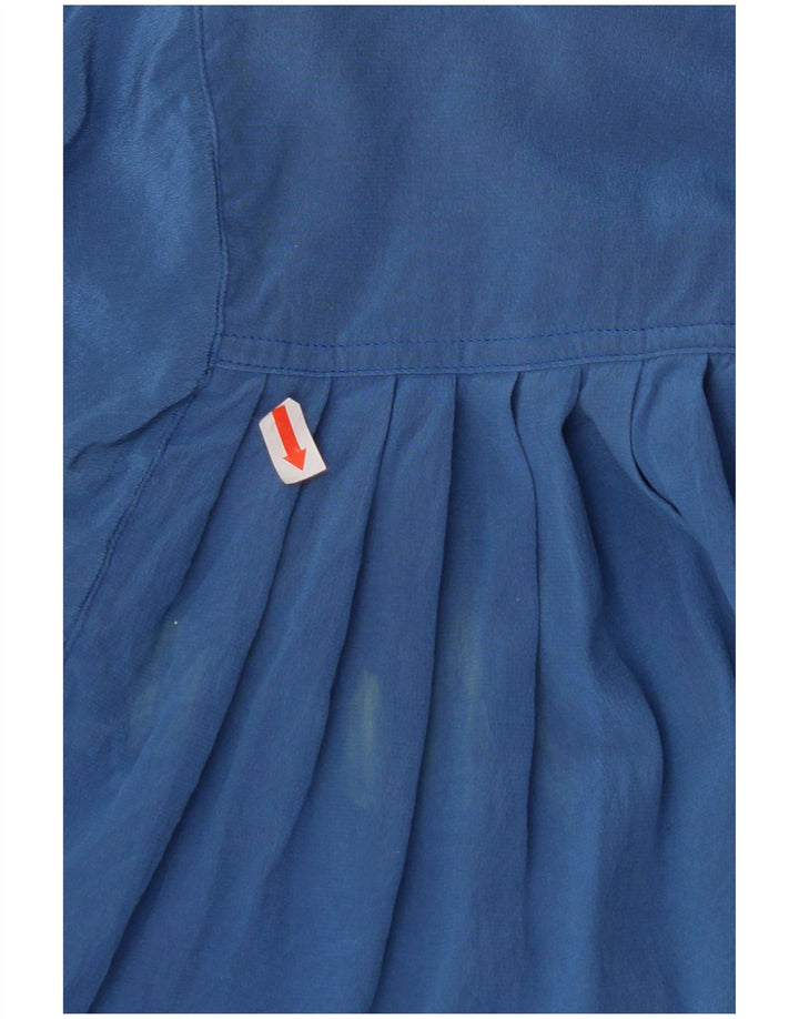 MAX MARA Γυναικείο κοντομάνικο φόρεμα UK 12 Medium Blue