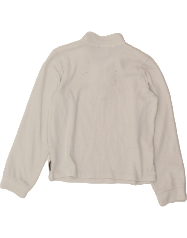 CHAMPION Girls Zip Fleece Jacket 11-12 Years Large  White Vintage Champion and Second-Hand Champion from Messina Hembry 