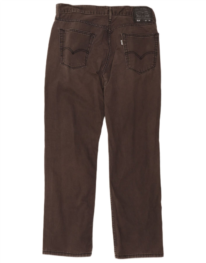 Levi's Mens 514 Straight Jeans W33 L30 Γκρι βαμβακερό