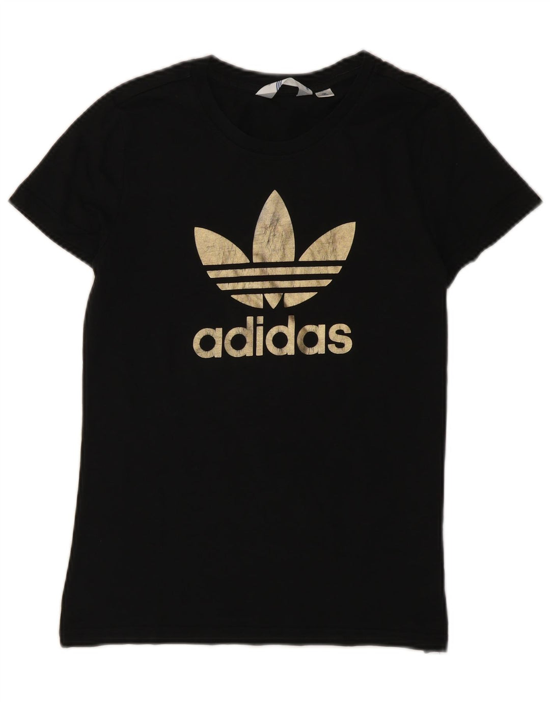 Adidas Γυναικείο T-Shirt γραφικό Top IT 42 Μεσαίο μαύρο βαμβακερό
