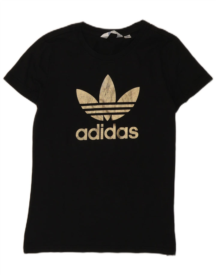 Adidas Γυναικείο T-Shirt γραφικό Top IT 42 Μεσαίο μαύρο βαμβακερό