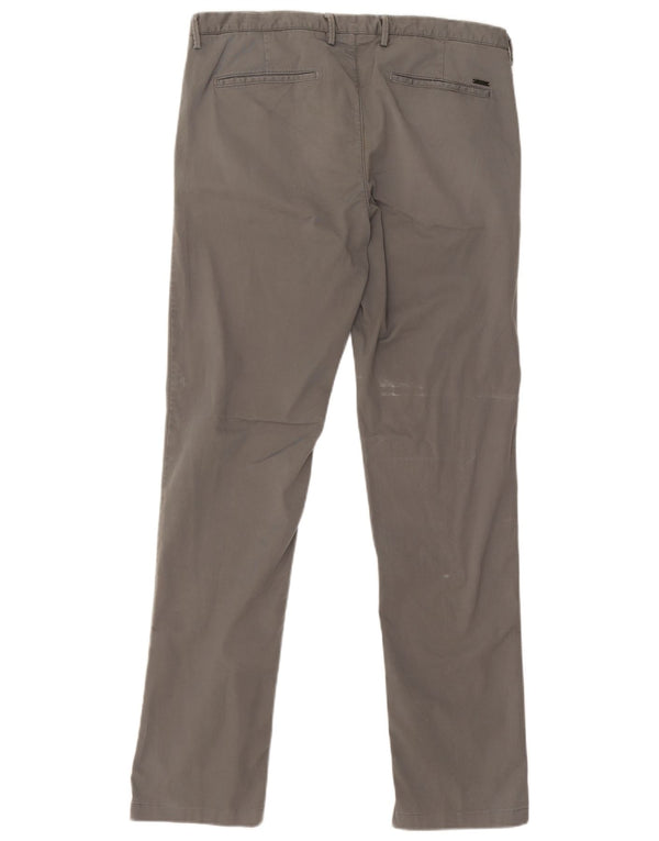 Ανδρικό παντελόνι chino Hugo Boss slim EU48 Medium W32 L30 Γκρι βαμβακερό