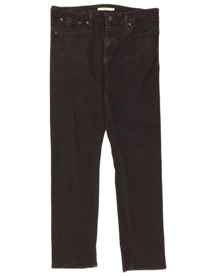 Levi's Womens 712 Slim Jeans W30 L30 Μαύρο βαμβακερό
