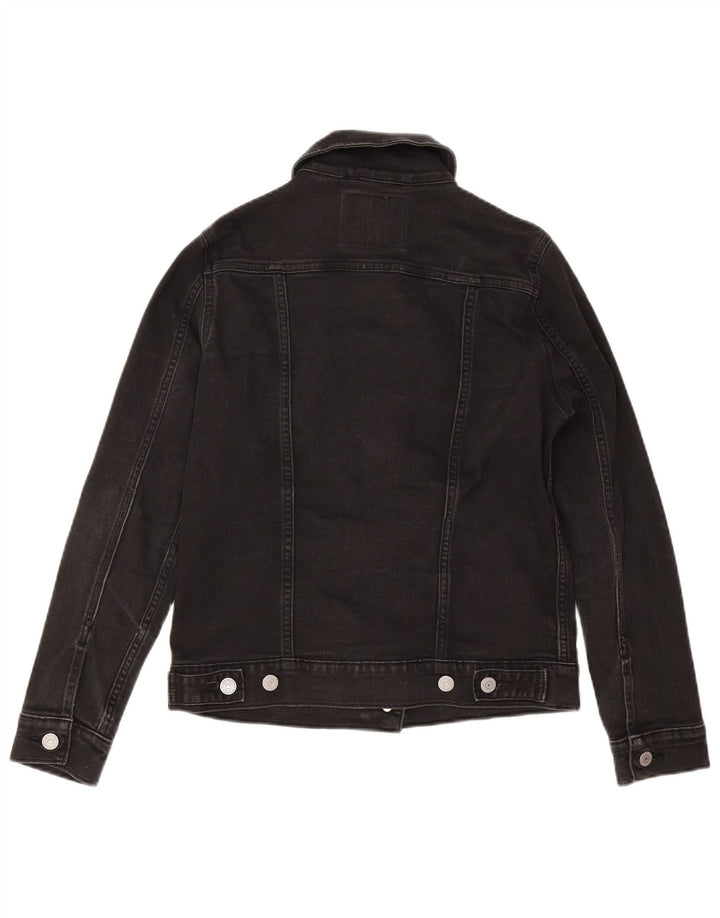 Levi's Γυναικείο Τζιν Μπουφάν UK 6 XS Μαύρο Βαμβακερό