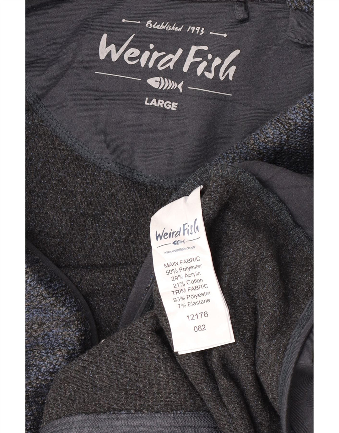 Ανδρική αθλητική φόρμα Weird Fish Top Jacket Large Blue Colourblock Polyester