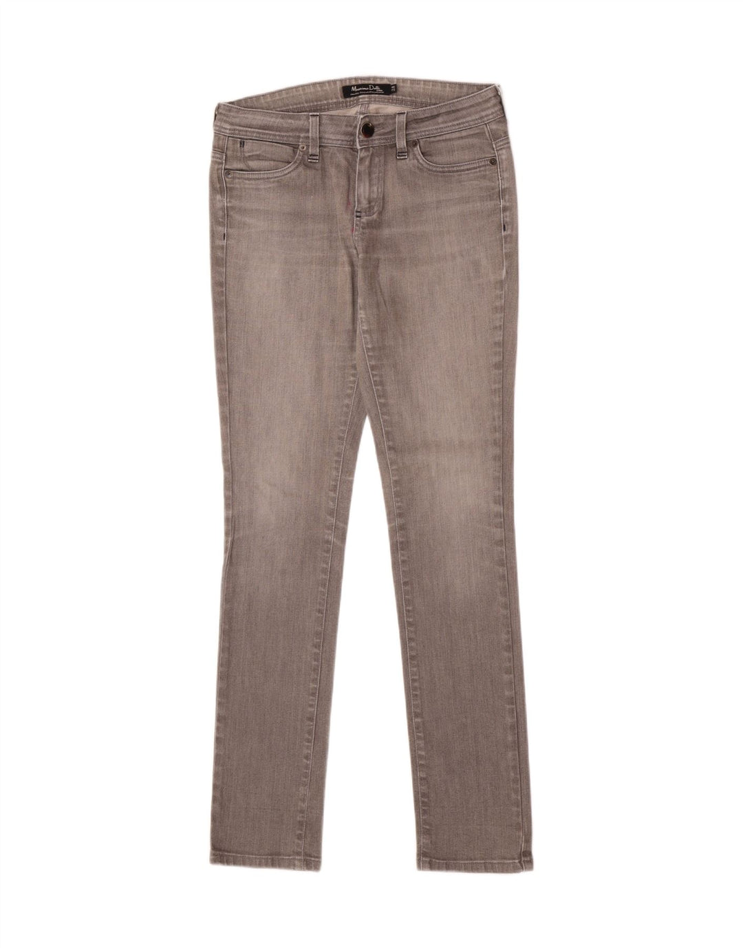 Massimo Dutti Γυναικείο Skinny Jeans W28 L33 Γκρι βαμβακερό