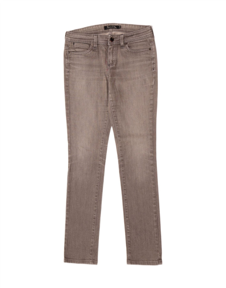 Massimo Dutti Γυναικείο Skinny Jeans W28 L33 Γκρι βαμβακερό
