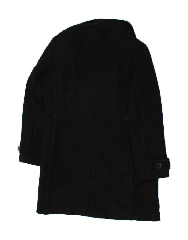 JAEGER Womens Overcoat UK 16 Large  Black Acrylic Vintage Jaeger and Second-Hand Jaeger from Messina Hembry 