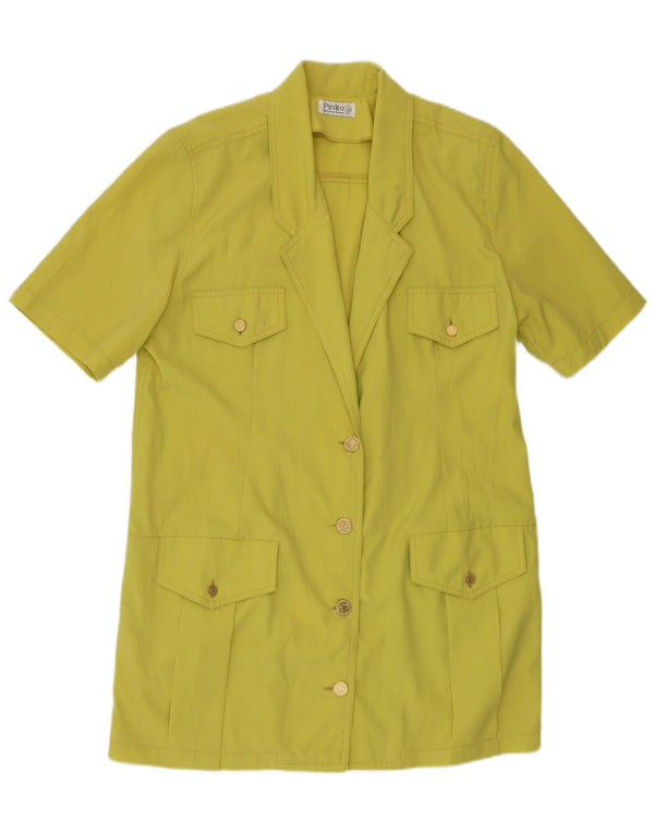 Pinko Γυναικείο κοντομάνικο σακάκι UK 16 Large Yellow