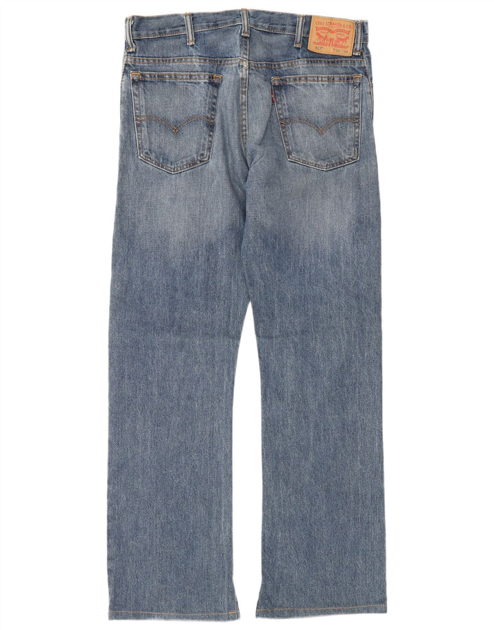 Levi's Mens 517 Bootcut Jeans W34 L34 Blue Cotton