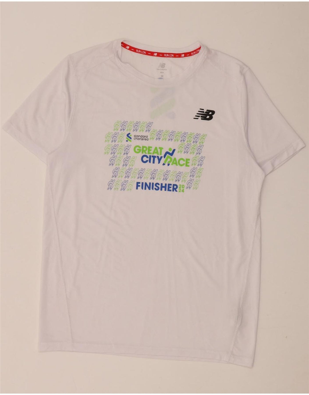 Ανδρικό γραφικό μπλουζάκι New Balance Top Medium White Polyester