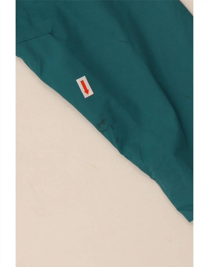 Jack Wolfskin γυναικείο μπουφάν βροχής με κουκούλα UK 18 XL τιρκουάζ πολυαμίδιο
