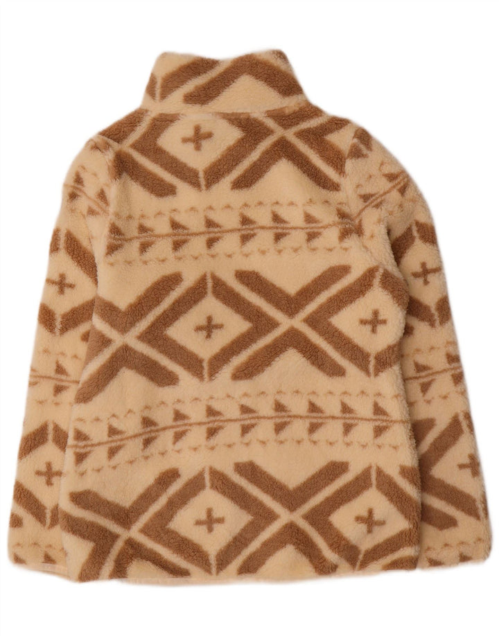 Basile Γυναικείο Fleece Jacket UK 14 Large Beige Fair Isle Polyester