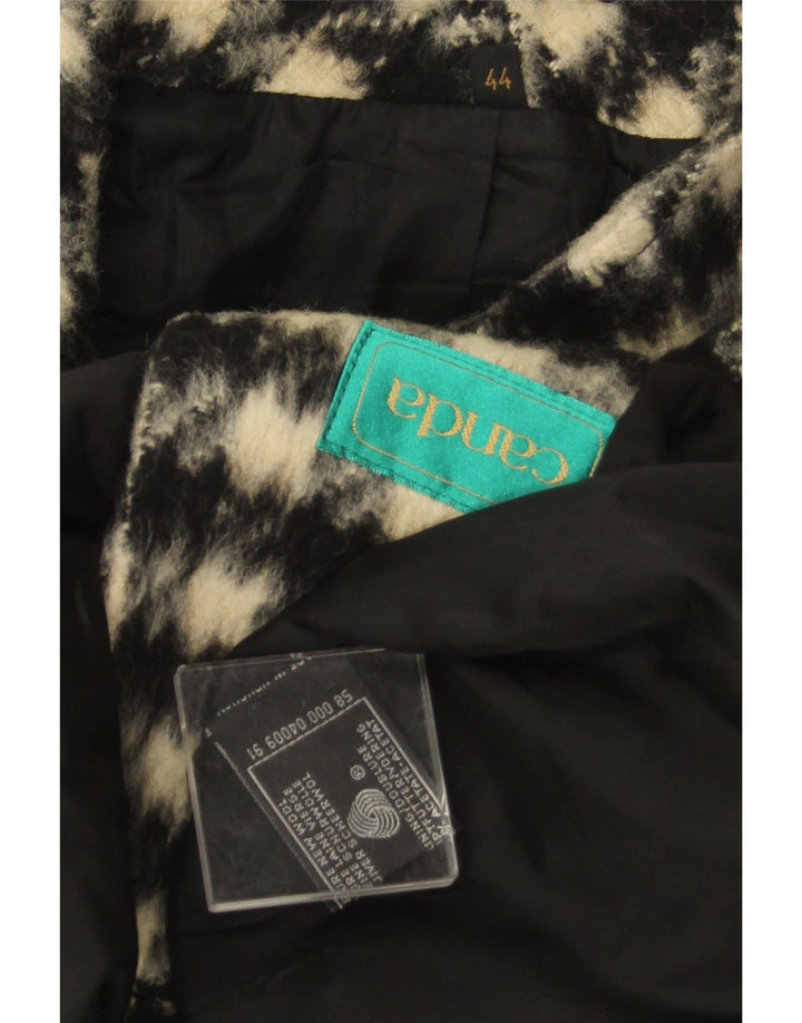Canda Γυναικείο παλτό με διπλό στήθος EU 44 XL Beige Check New Wool