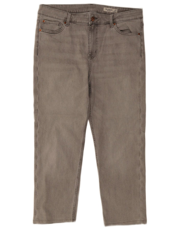 Marks & Spencer Womens The Sienna Straight Jeans UK 16 Large W34 L25 Grey