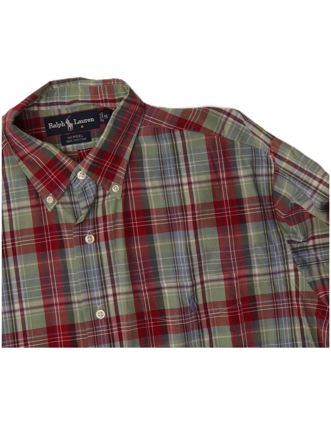 Ανδρικό πουκάμισο RALPH LAUREN, μεσαίο πράσινο βαμβακερό