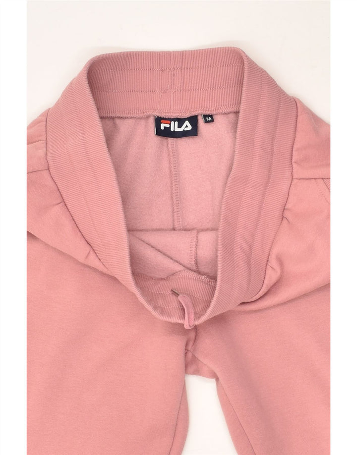 FILA Womens Tracksuit Trousers Joggers UK 12 Medium Pink Cotton | Vintage Fila | Thrift | Second-Hand Fila | Used Clothing | Messina Hembry 