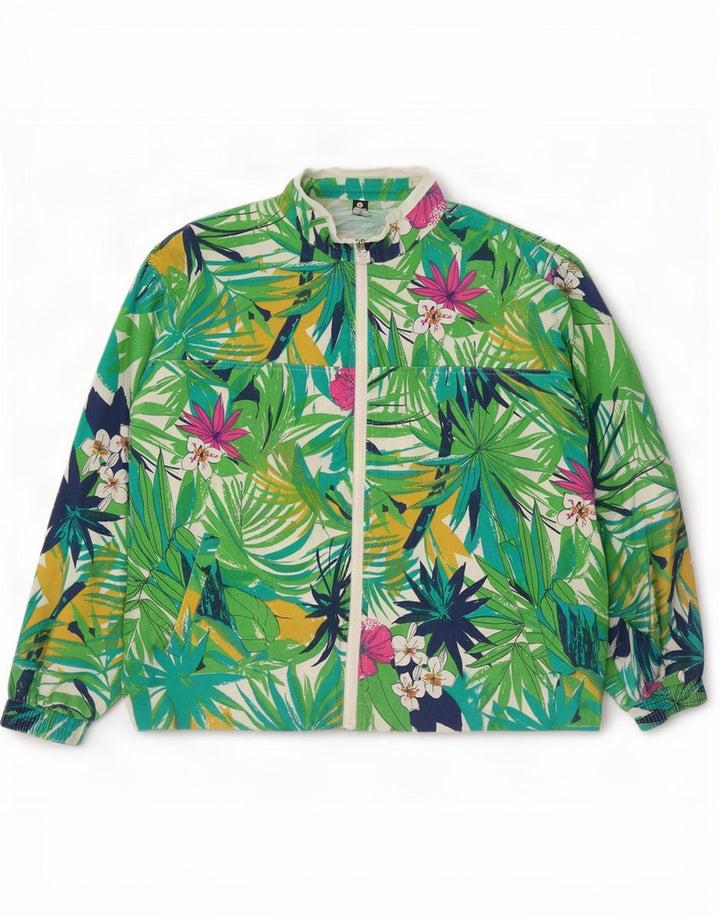 Trigema Γυναικεία φόρμα Oversized Top Jacket UK 16 Large Green Floral