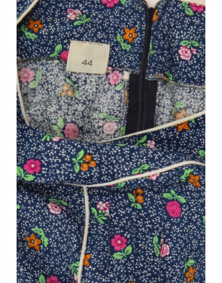 Nuova Moda Γυναικείο Maxi Φόρεμα IT 44 Medium Blue Floral