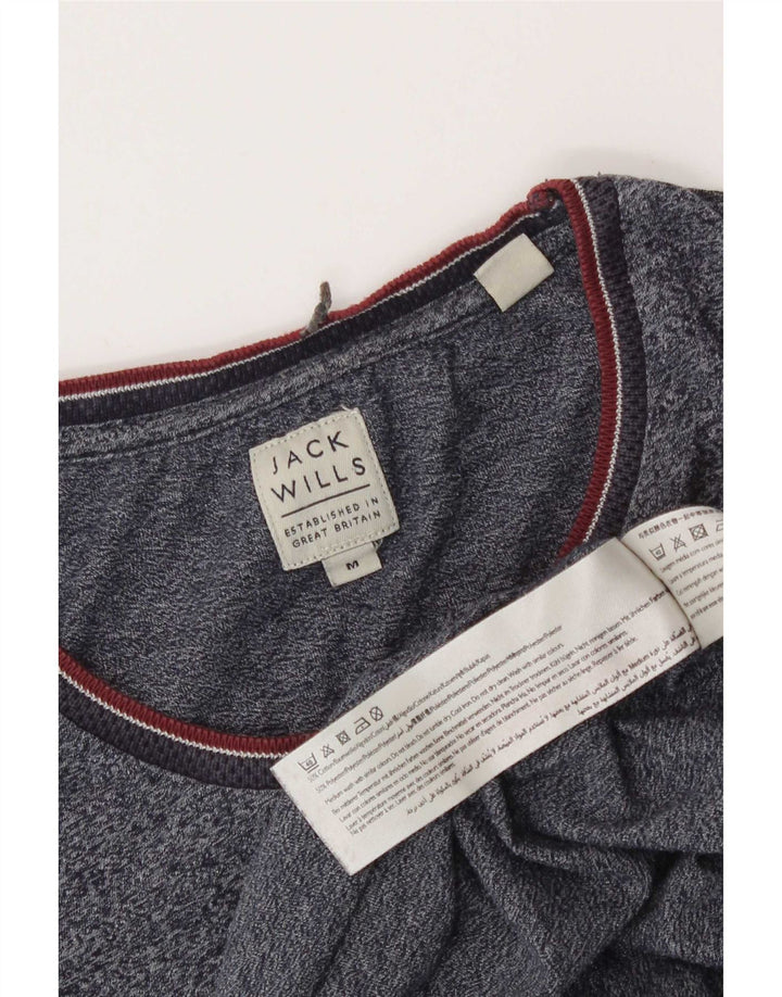 Ανδρικό μπλουζάκι Jack Wills Top από βαμβακερό μεσαίο μπλε ναυτικό