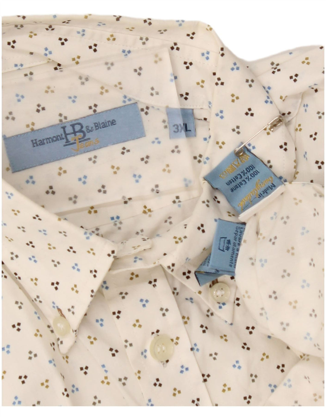 Ανδρικό πουκάμισο HARMONT & BLAINE 3XL, βαμβακερό με στίγματα