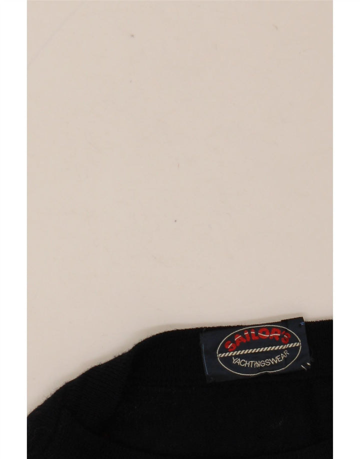 Ανδρικό πουλόβερ Vintage Boat Neck Jumper Medium Navy Blue