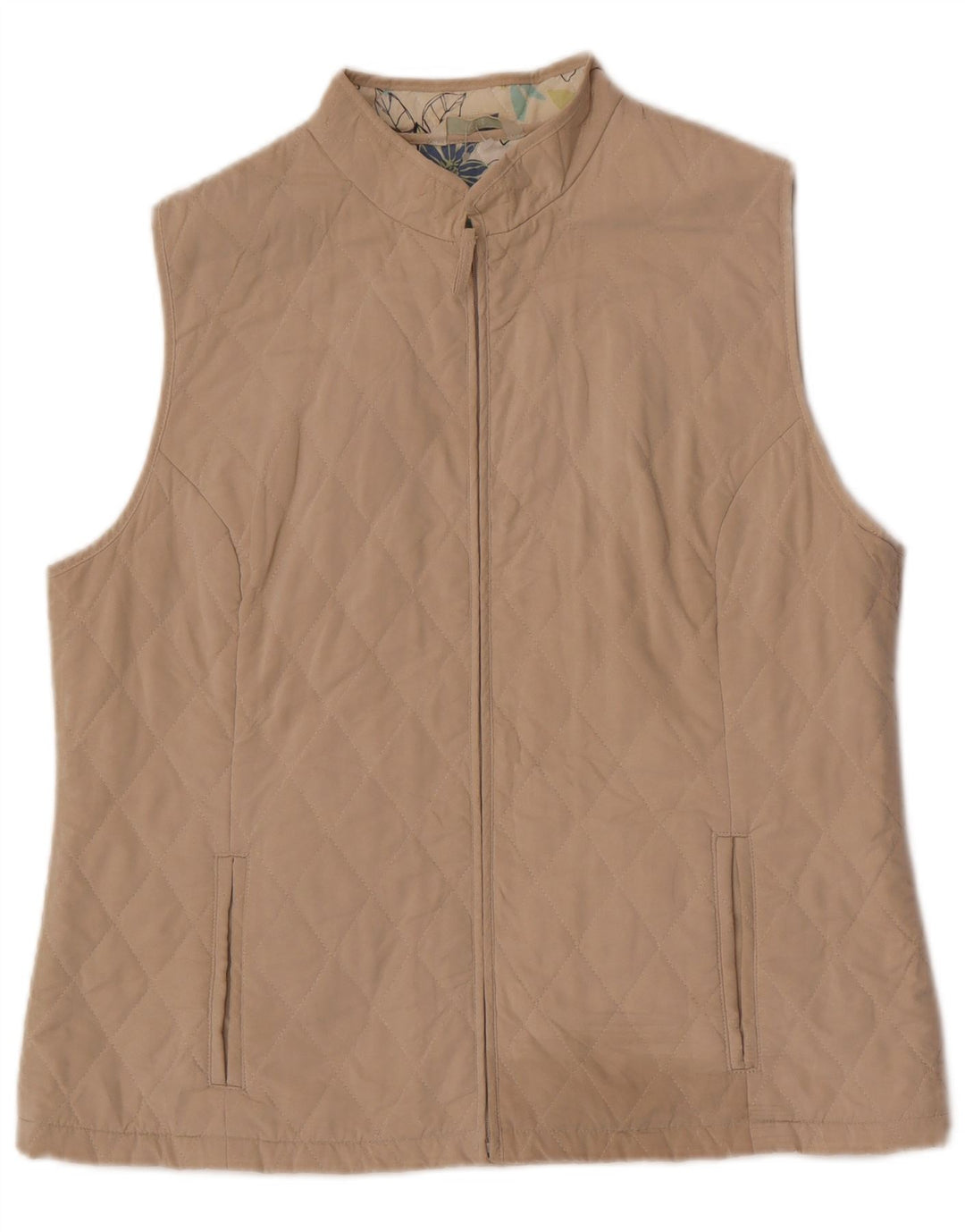 Marks & Spencer Γυναικεία Καπιτονέ Gilet UK 16 Large Beige